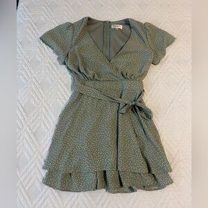 Honey and Rosie Green Mini Dress